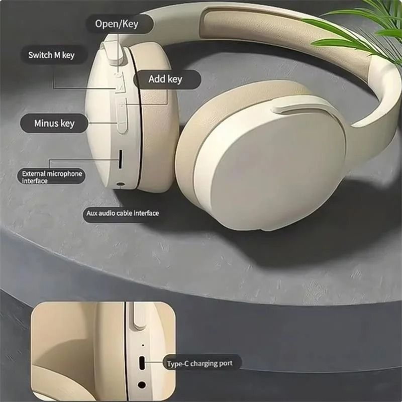 Wireless Bluetooth 53 Headphones With Stereo Sound And Microphone 4