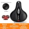 Hollow Breathable Bicycle Saddle With Shock Absorption And Safety Reflector 4