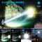 Rechargeable High Lumen Flashlight Waterproof 990000 Lumens With 5 Modes 5