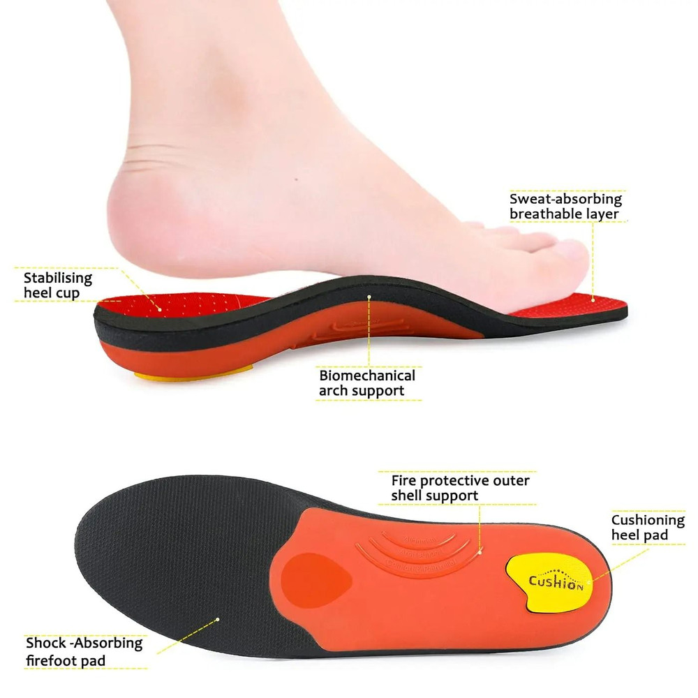 Orthopedic Sport Insoles For Plantar Fasciitis And Flat Feet Support 6