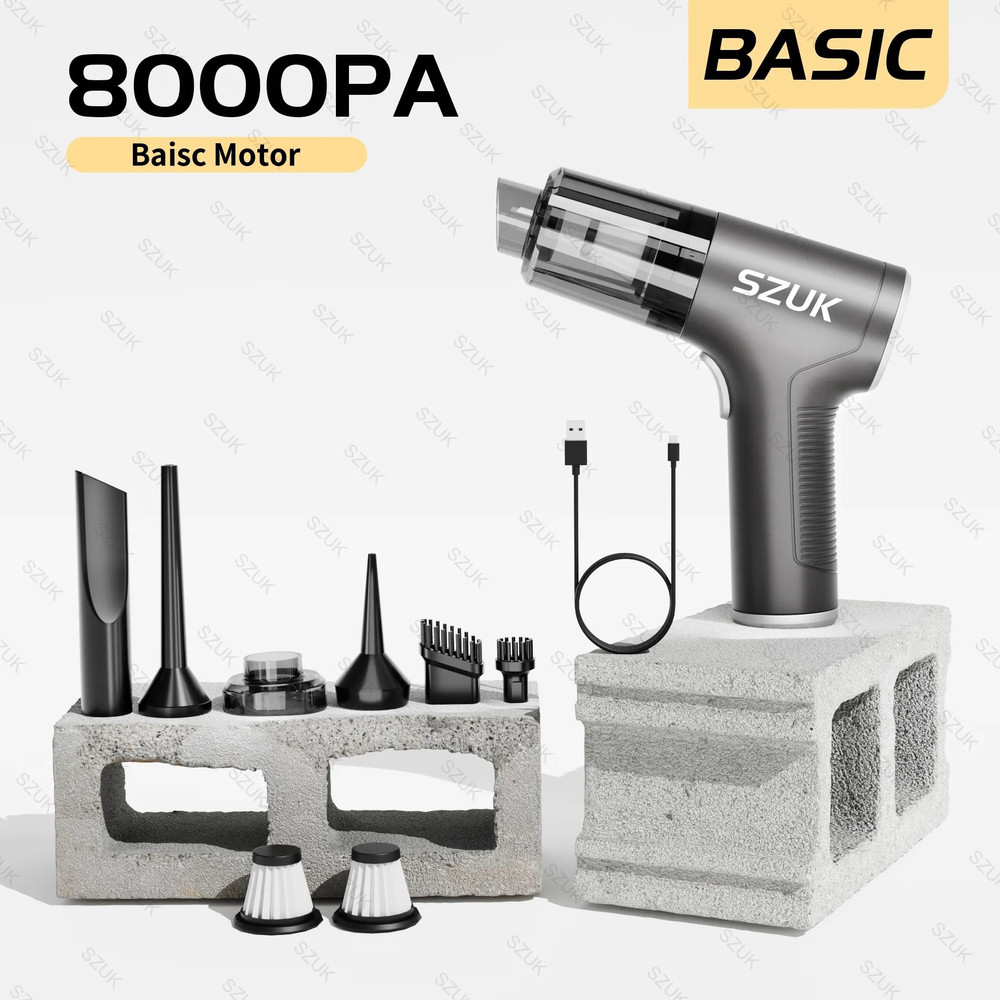 Portable Car Vacuum Cleaner Wireless Strong Suction Handheld 12