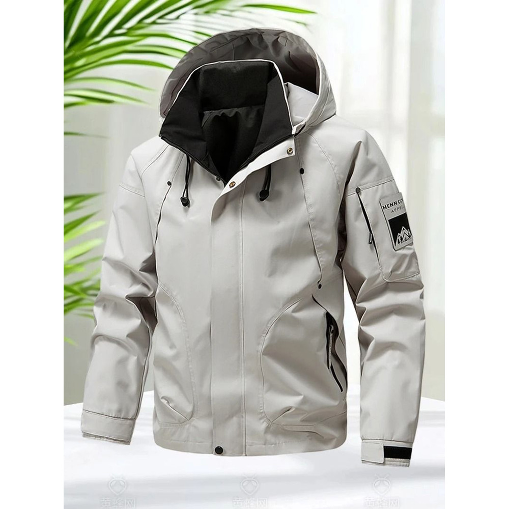 Men Waterproof Softshell Hooded Jacket For Hiking And Camping 4