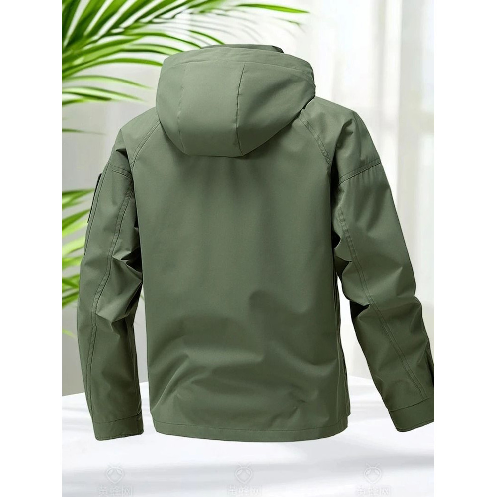Men Waterproof Softshell Hooded Jacket For Hiking And Camping 5