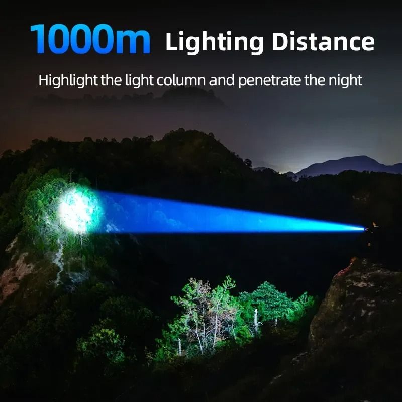 3200 Lumen LED Flashlight With Long Range Beam And Stepless Zoom 4