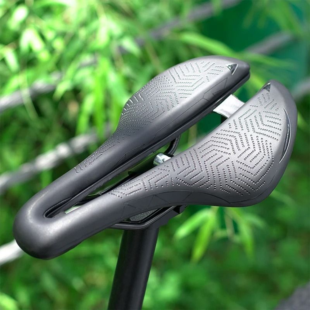 Hollow Bicycle Saddle With Shock Absorption And Waterproof PU Cushion 4