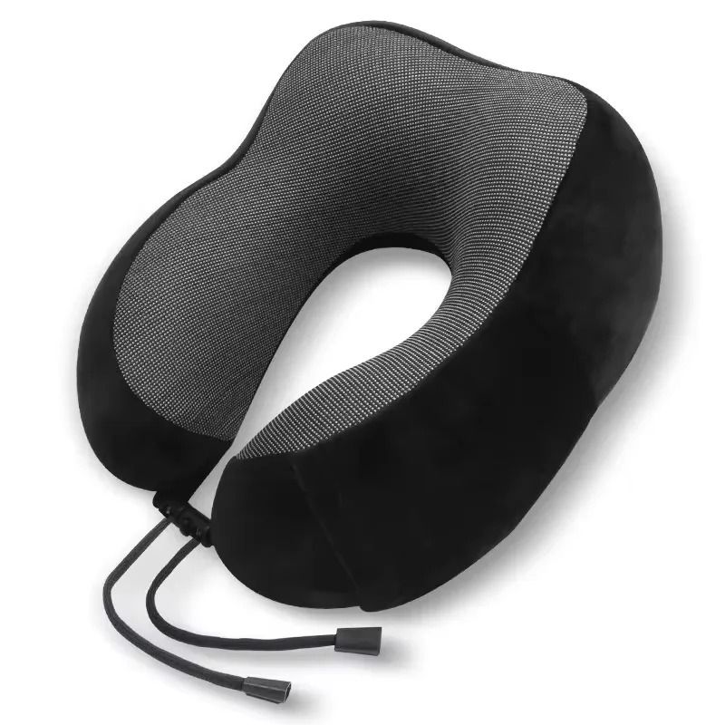 U Shaped Travel Pillow With Memory Cotton And Magnetic Fabric 7
