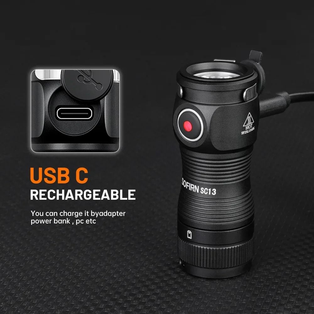Sofirn SC13 Mini Rechargeable Flashlight With 1100 Lumens And Magnetic Base 5