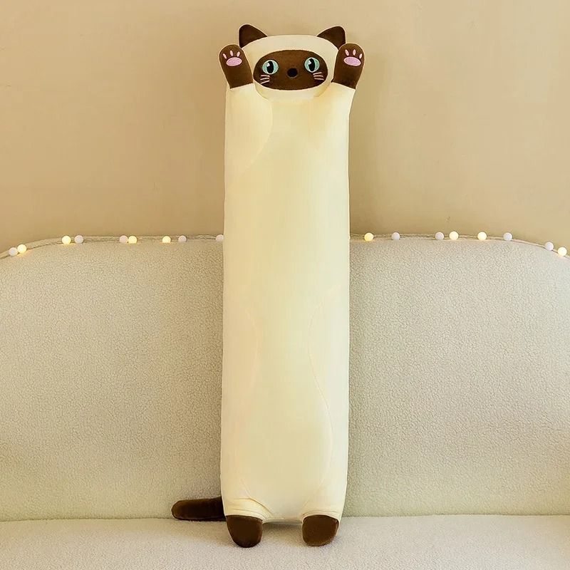 Long Cat Plush Pillow Soft Sleeping Plushie Doll 12