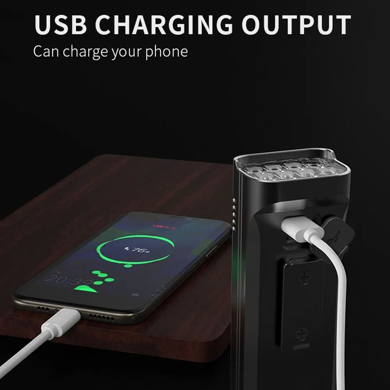 4800 Lumen USB Rechargeable Bicycle Light With 10000mAh Battery And Rainproof Design 3