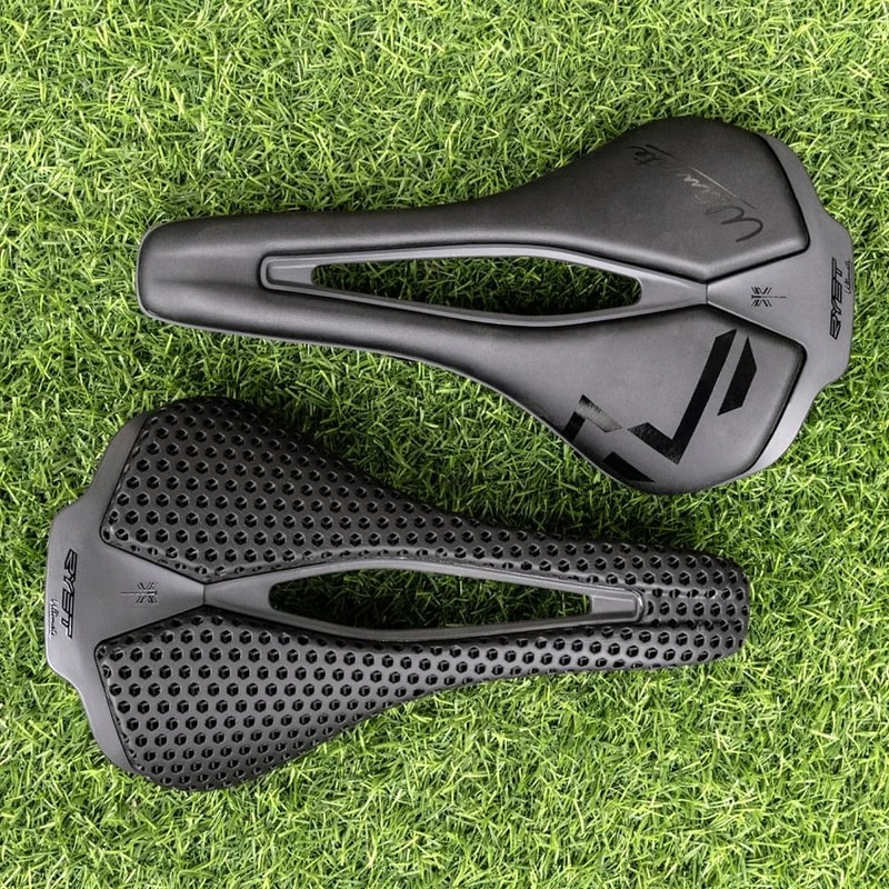 3D Printed Ultralight Bicycle Saddle With Carbon And CrMo Rail Options 4
