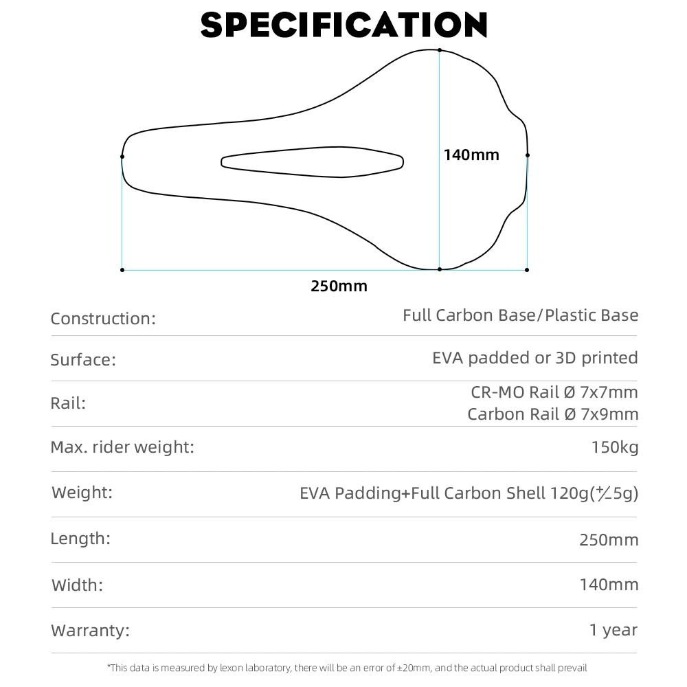 3D Printed Ultralight Bicycle Saddle With Carbon And CrMo Rail Options 5