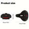 Hollow Breathable Bicycle Saddle With Shock Absorption And Safety Warning Light 1