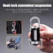 Mini COB LED Keychain Flashlight USB Rechargeable Waterproof Pocket Lamp 0