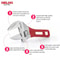 Adjustable Short Handle Ratchet Wrench With Big Opening For Bathroom Pipe Maintenance 2