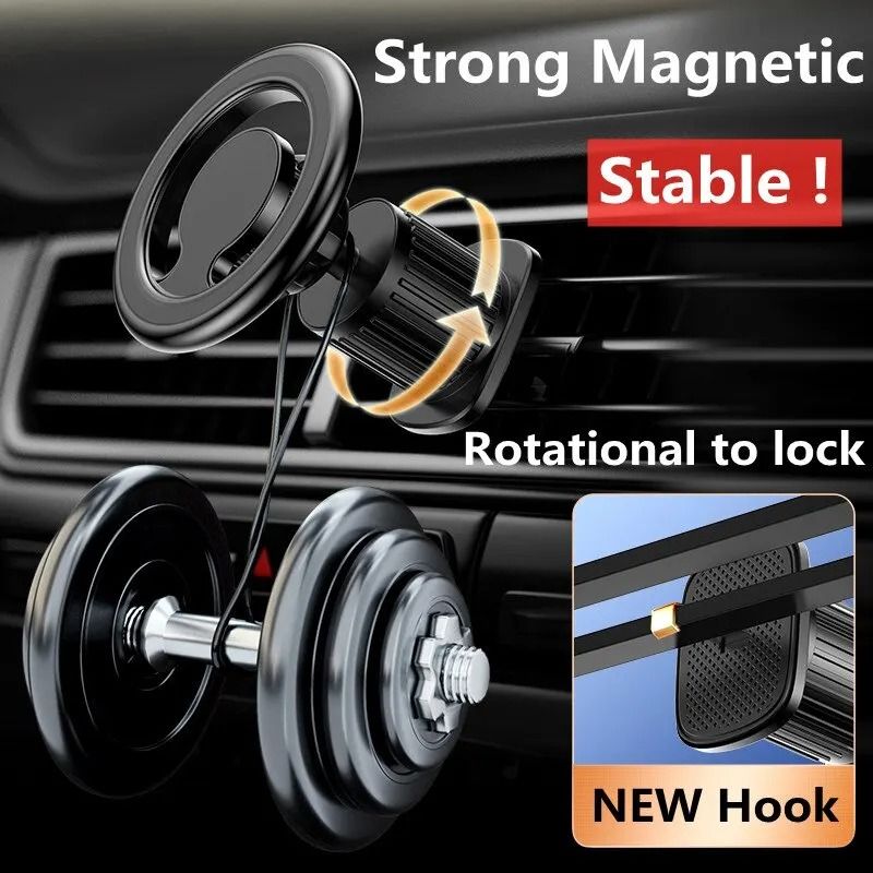 Magnetic Car Phone Holder Stand Magnet Car Mount Support GPS Mobile Bracket 3