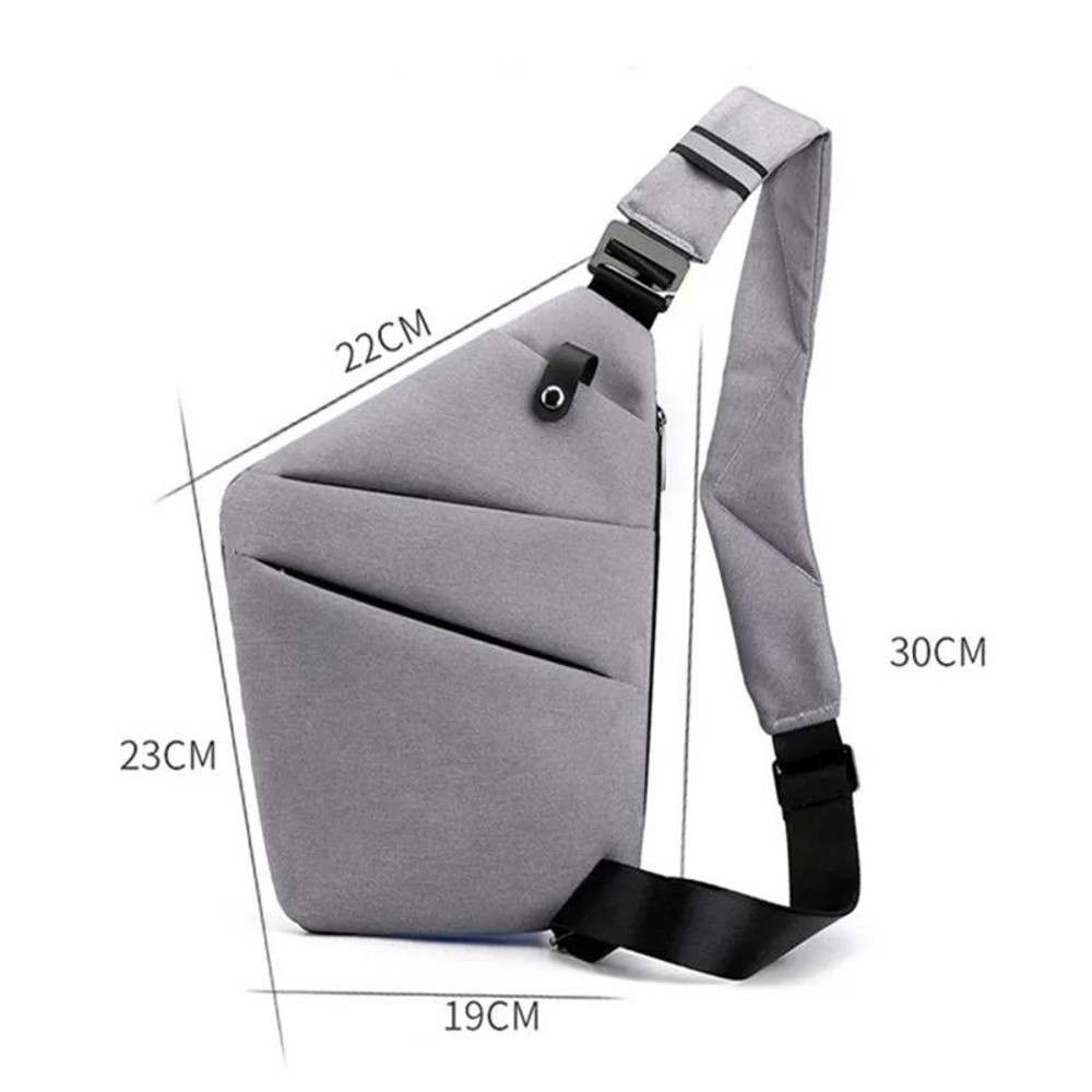 Men Ultra Thin Anti Theft Small Chest Bag Mini Crossbody Sling Bag For Travel And Sports 3
