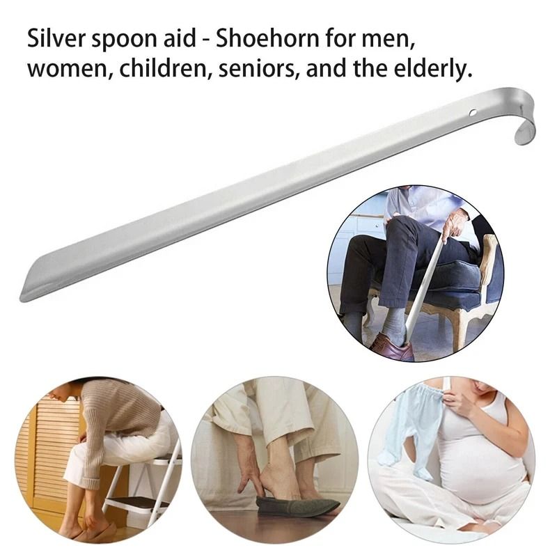 Extra Long Stainless Steel Shoe Horn 205 Inch Metal Shoe Remover Slip On Aid 1