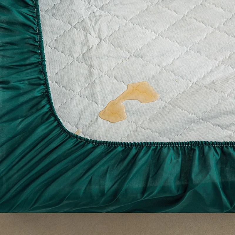 Waterproof Quilted Mattress Protector Breathable Antimite Fitted Bed Cover 3