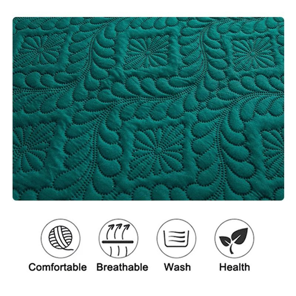 Waterproof Quilted Mattress Protector Breathable Antimite Fitted Bed Cover 4