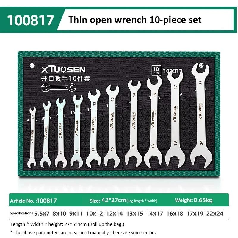 Ultra Thin Ratchet Wrench Set Dual Head Spanners For Car Repair And Maintenance 13