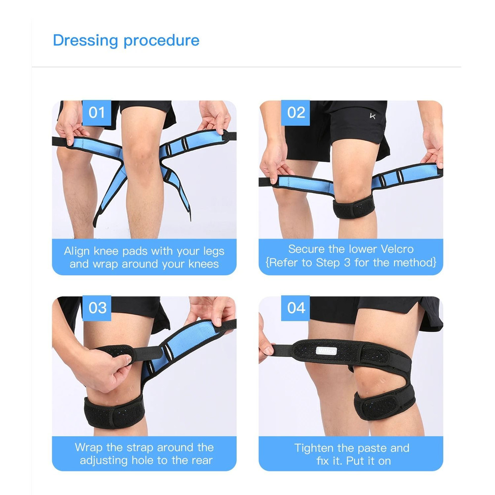 Adjustable Knee And Thigh Compression Band Strap 5