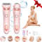 Waterproof Painless Electric Shaver For Women With 2 In 1 Heads 1