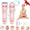 Waterproof Painless Electric Shaver For Women With 2 In 1 Heads 1