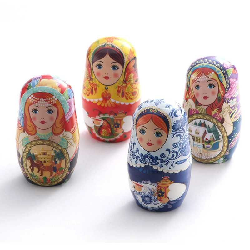 Creative Nail Clipper Set With Russian Doll Style Case 2