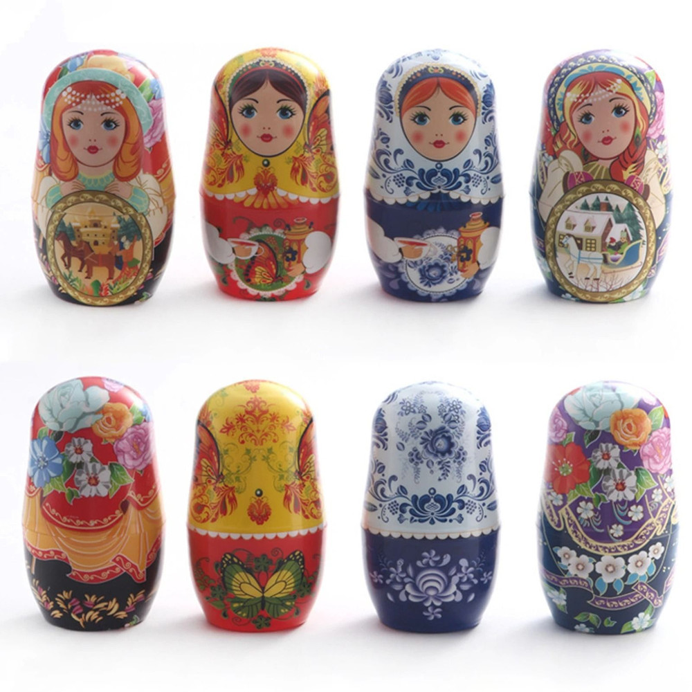 Creative Nail Clipper Set With Russian Doll Style Case 4