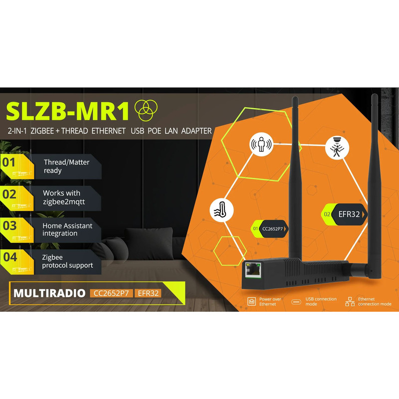 Multiradio Zigbee And Thread USB Adapter For Home Assistant And ZHA 5