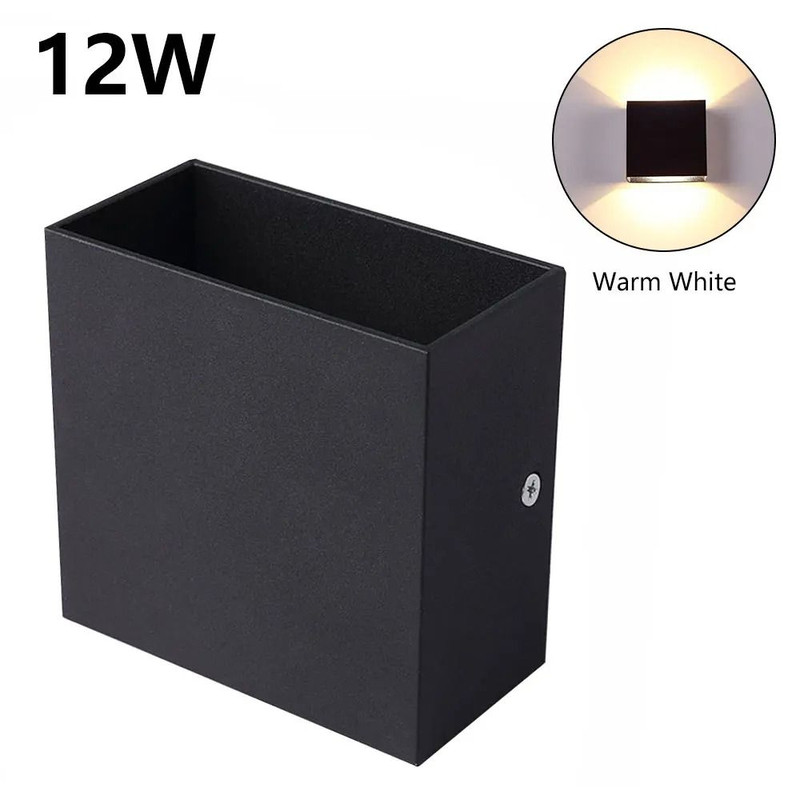 LED Wall Light Outdoor And Indoor Modern Aluminum Lamp For Porch Garden And Bedroom Decoration 12