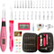 24pcs Lighted Crochet Hook Set With Counter Ergonomic Knitting Needles Kit For Beginners 7
