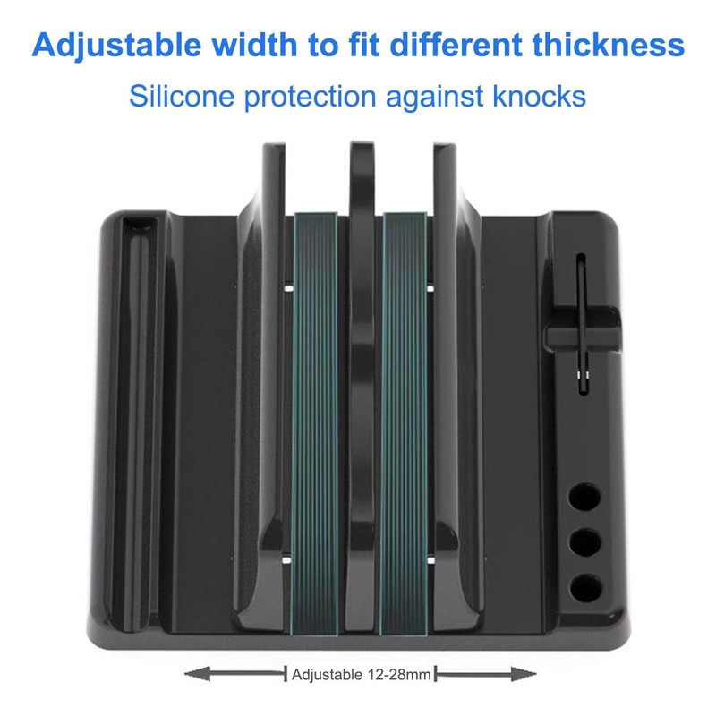 4 In 1 DualSlot Adjustable Vertical Laptop Stand 3