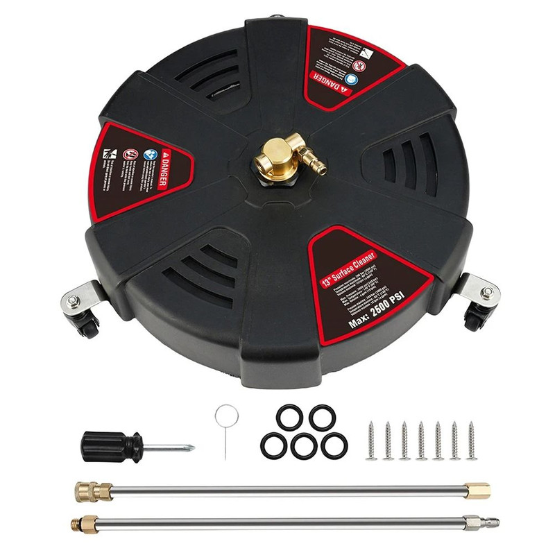 Patio Surface Cleaner Attachment With Quick Connect And 3 Wheels 2500 PSI Pressure Washer Accessor 3