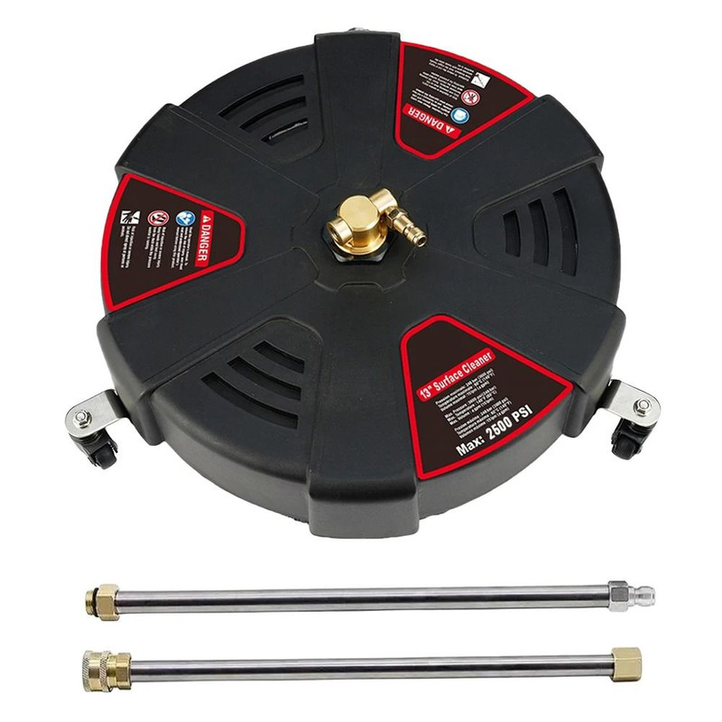 Patio Surface Cleaner Attachment With Quick Connect And 3 Wheels 2500 PSI Pressure Washer Accessor 4