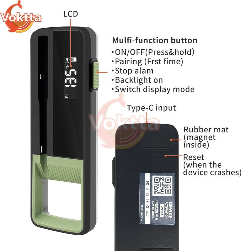 Wireless Bluetooth Food Thermometer With Waterproof Probe And App Control 4