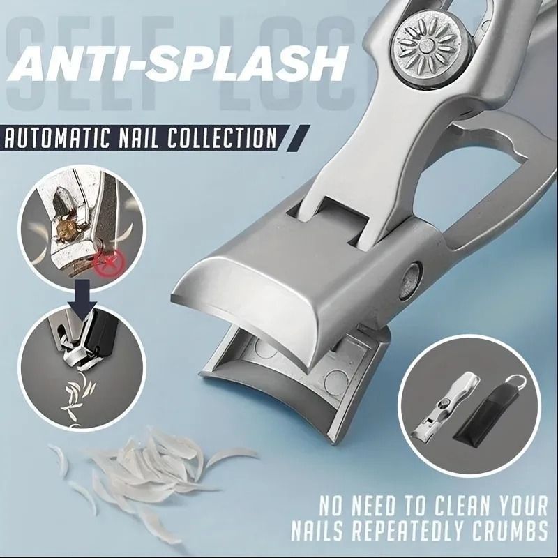 Stainless Steel Nail Clipper For Thick And Long Nails Wide Jaw Sharp Blades 1