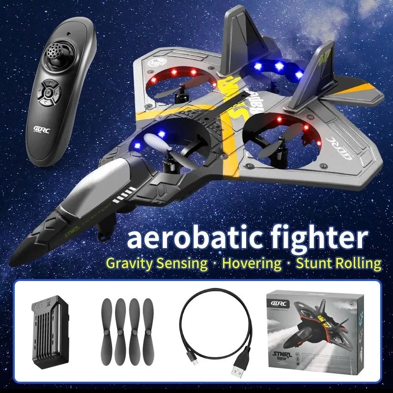 RC Fighter Jet Remote Control Glider Airplane With Gyroscope And Foam Design 7