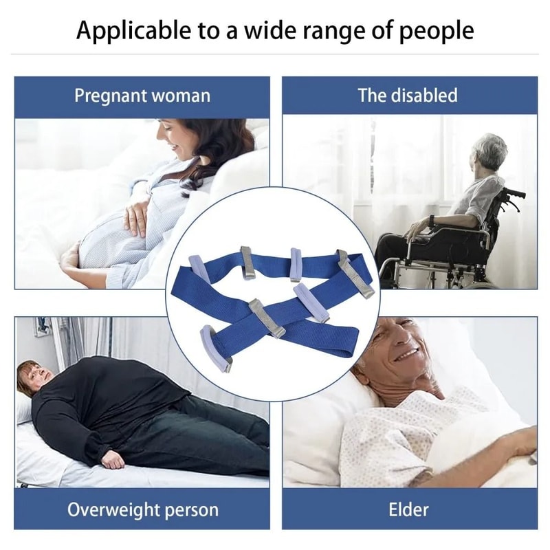 Bed Ladder Pull Up Assist Strap With Handles For Seniors And Mobility Support 5