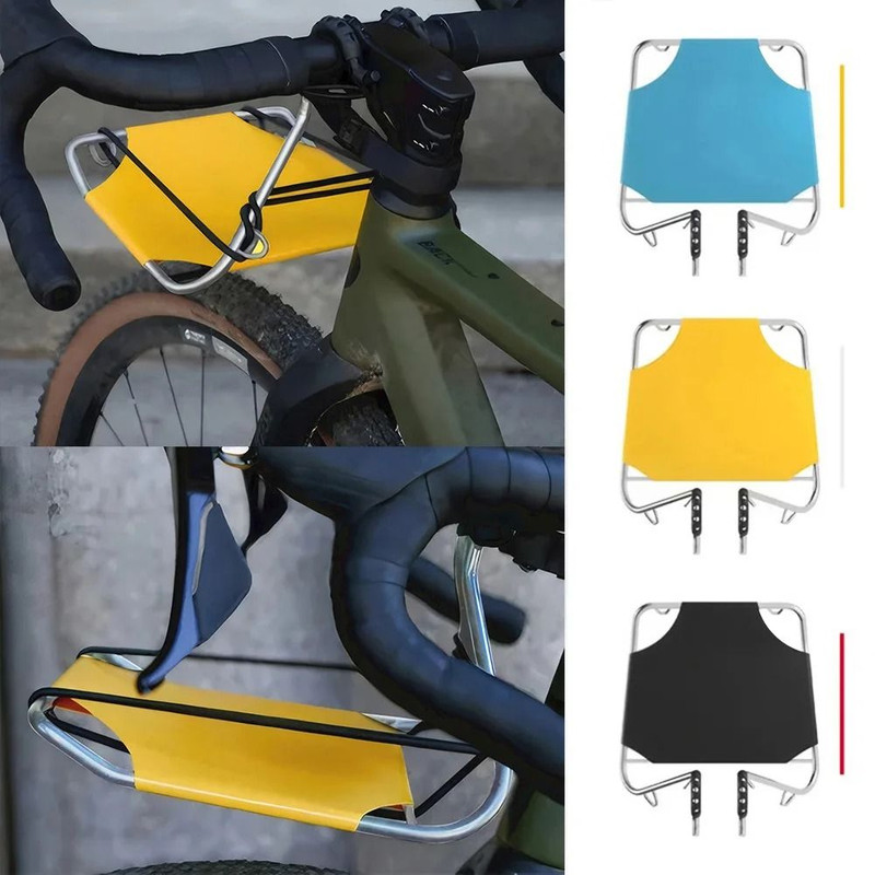 Folding Metal Bike Basket Front Rack Carrier Detachable Storage 4