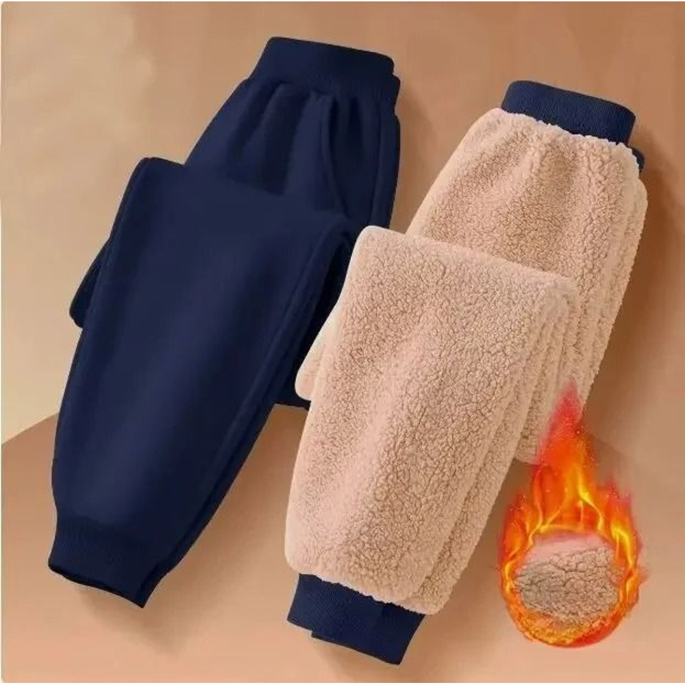 Kids Fleece Lined Warm Sports Pants Casual Winter Trousers 6