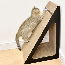 triangular cat scratching board corrugated cardboard vertical cat scratcher