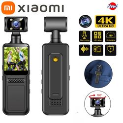 8k hd handheld pocket camera rotating mini portable camera with night vision