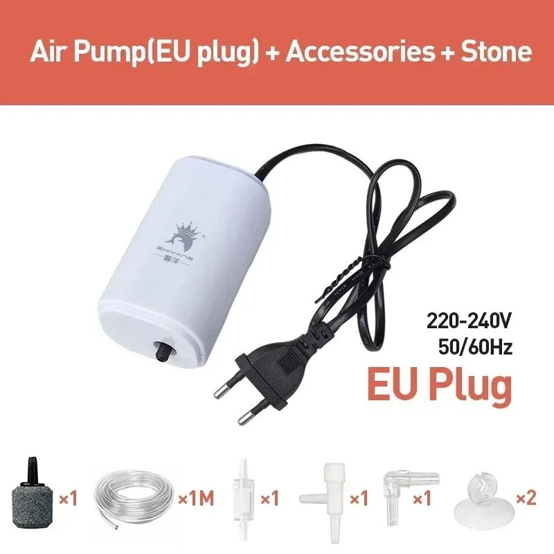 Silent Aquarium Air Pump For Fish Tank Oxygenation 11