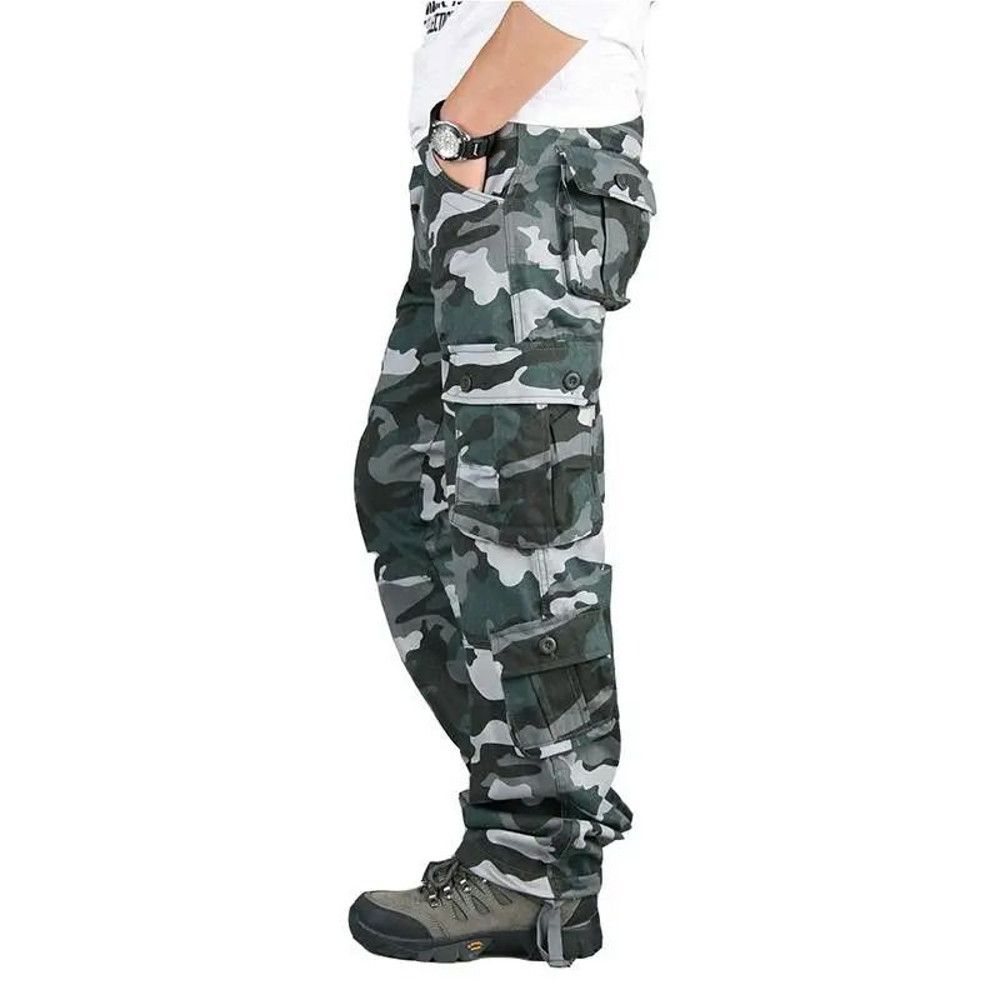 Men Tactical Cargo Pants Outdoor Cotton Overalls Hiking And Work Trousers 14