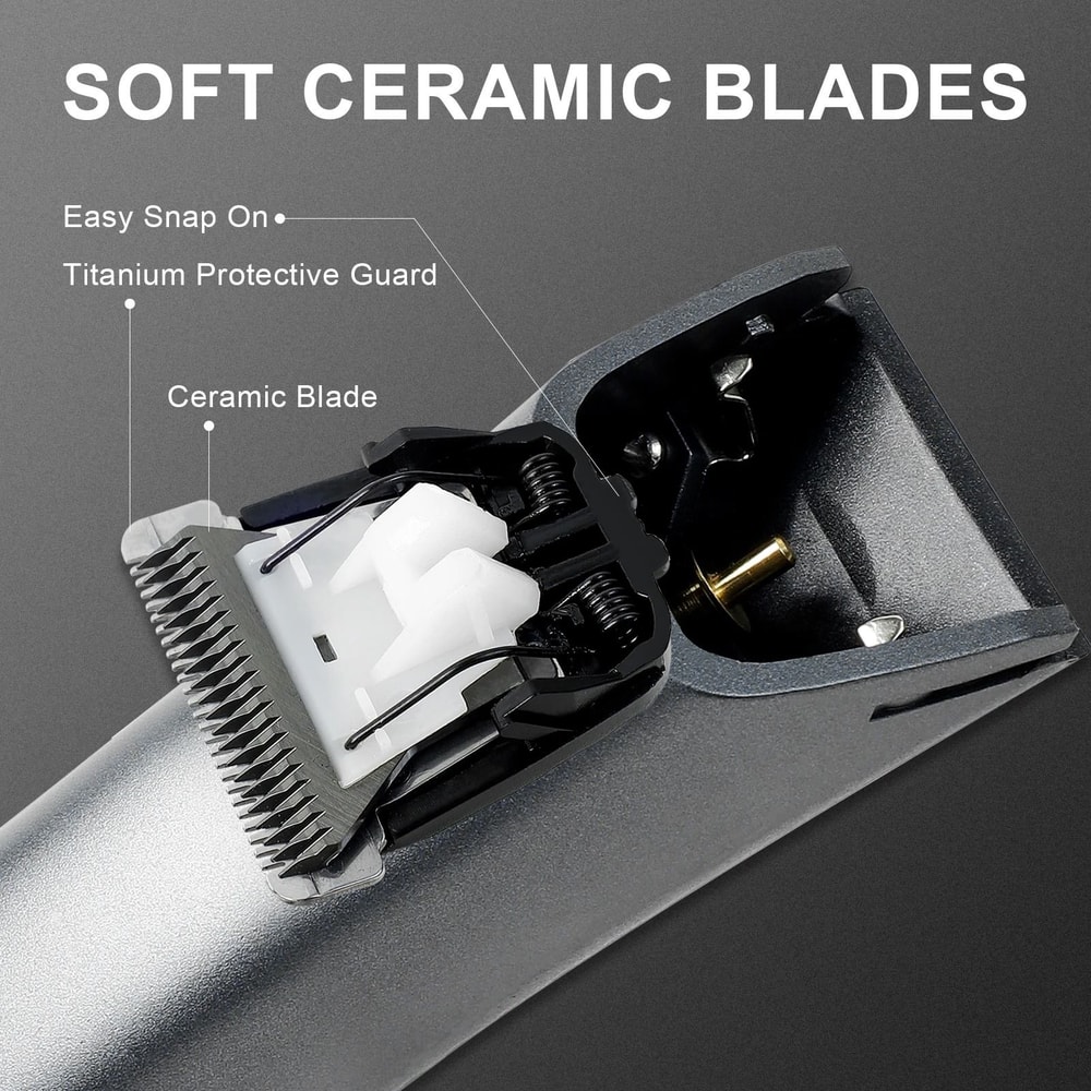 Electric Body Groomer Waterproof Trimmer For Men With Ceramic Blade 3