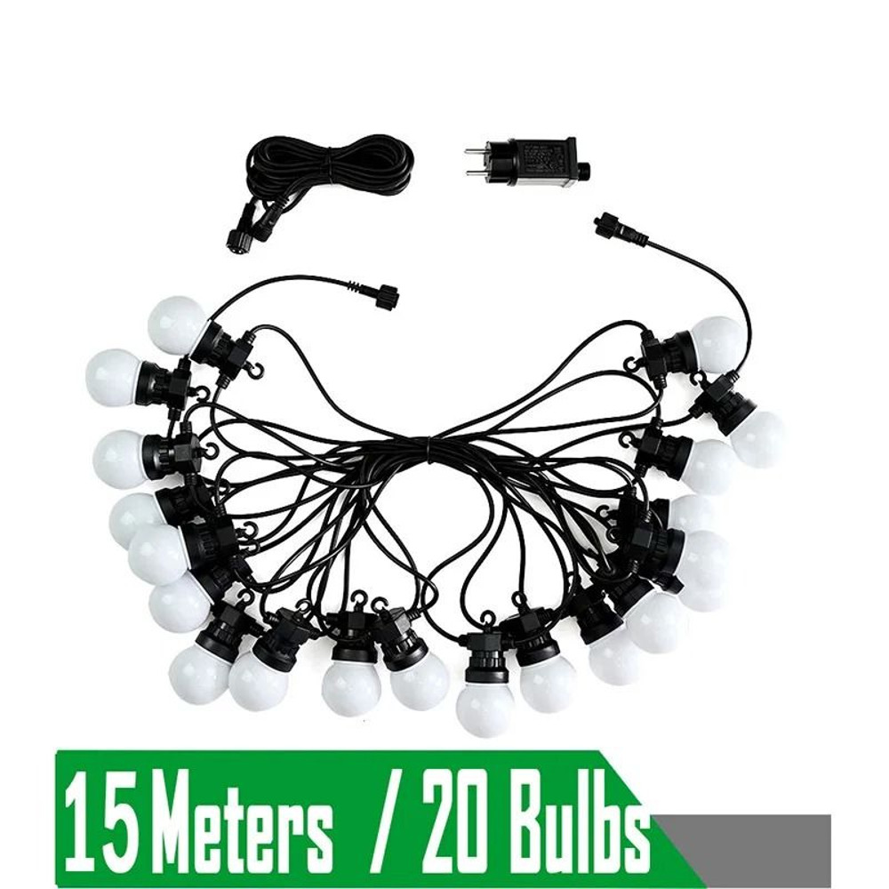 Outdoor Waterproof LED String Lights With G50 Bulbs For Camping Party And Wedding Decoration 7