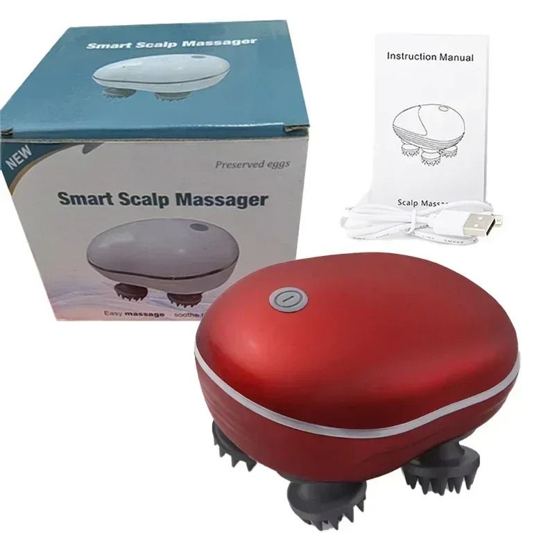 Electric Scalp Massager With Red Light Therapy For Stress Relief And Muscle Relaxation 6