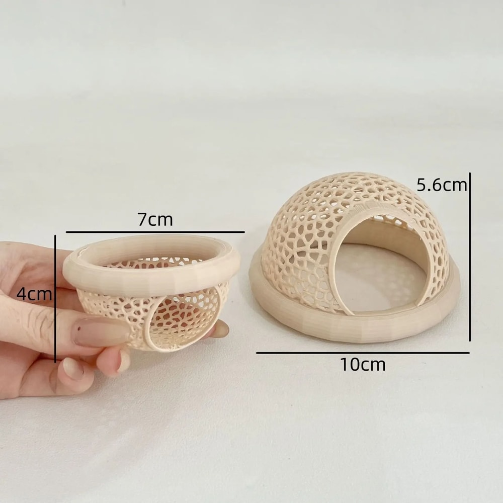 Aquarium Floating Cave And Feeding Ring 3in1 Shelter For Betta And Shrimp 5