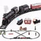 Electric Railway Train Set With Steam Locomotive Smoke Light And Sound 3